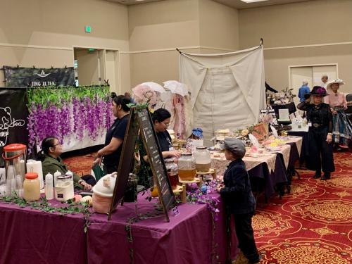 Photo of tea festival vendors